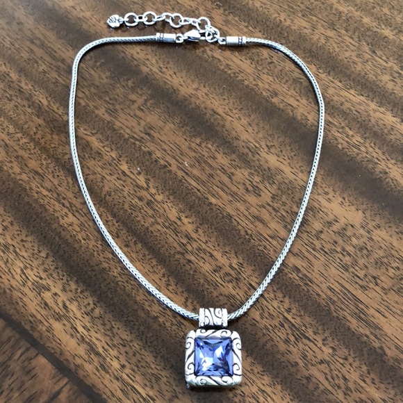 RETIRED BRIGHTON REGINA AMETHYST PENDENT NECKLACE - Picture 10 of 12